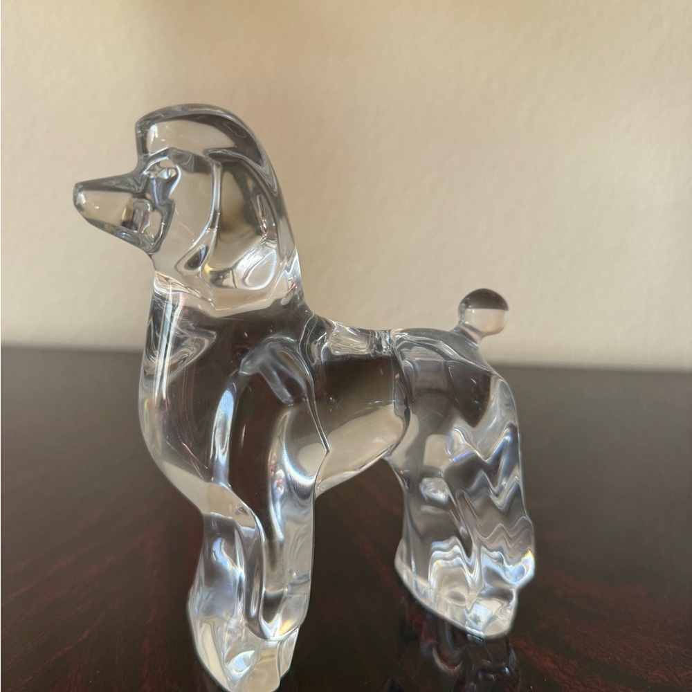 Baccarat Crystal Dog Figurine
